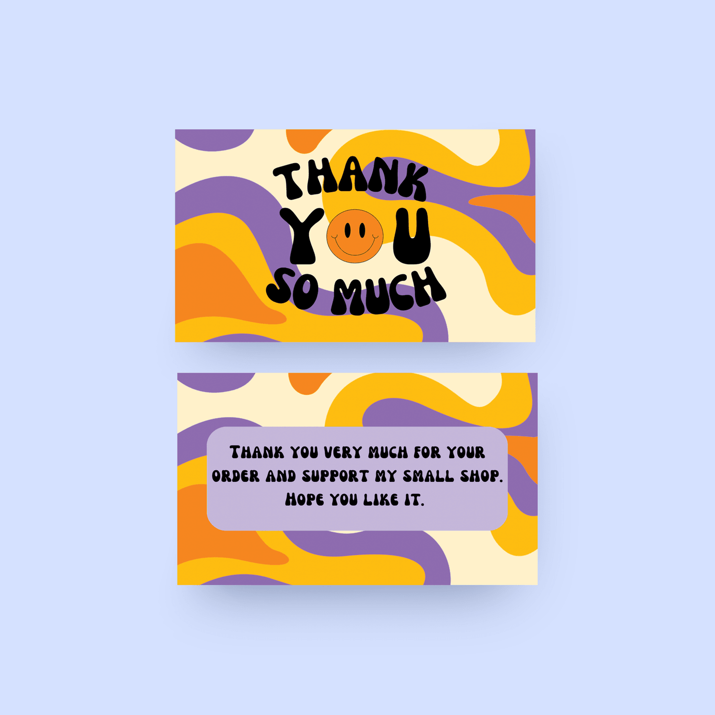 Eco-Friendly Thank You Card Special Design 2 (100 pcs)