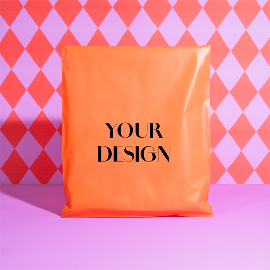 Custom Orange Eco-Friendly Poly Mailers For Your Brand