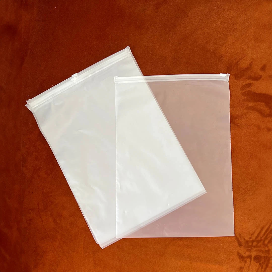 10x14" Eco-Friendly Unprinted Zipper Bag (100 pcs) - 250mm x 350mm