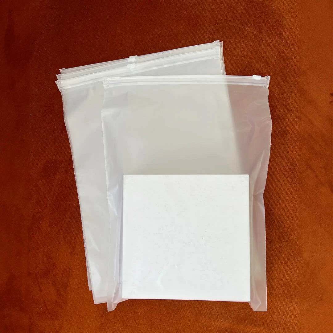 10x14" Eco-Friendly Unprinted Zipper Bag (100 pcs) - 250mm x 350mm